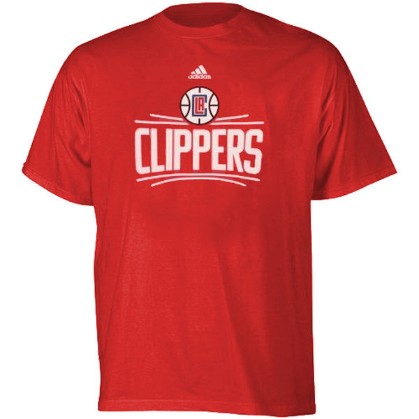 NBA Men Los Angeles Clippers adidas Primary Logo TShirt Red